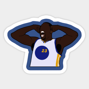 Draymond Green Screaming Flex Celebration - Golden State Warriors Sticker